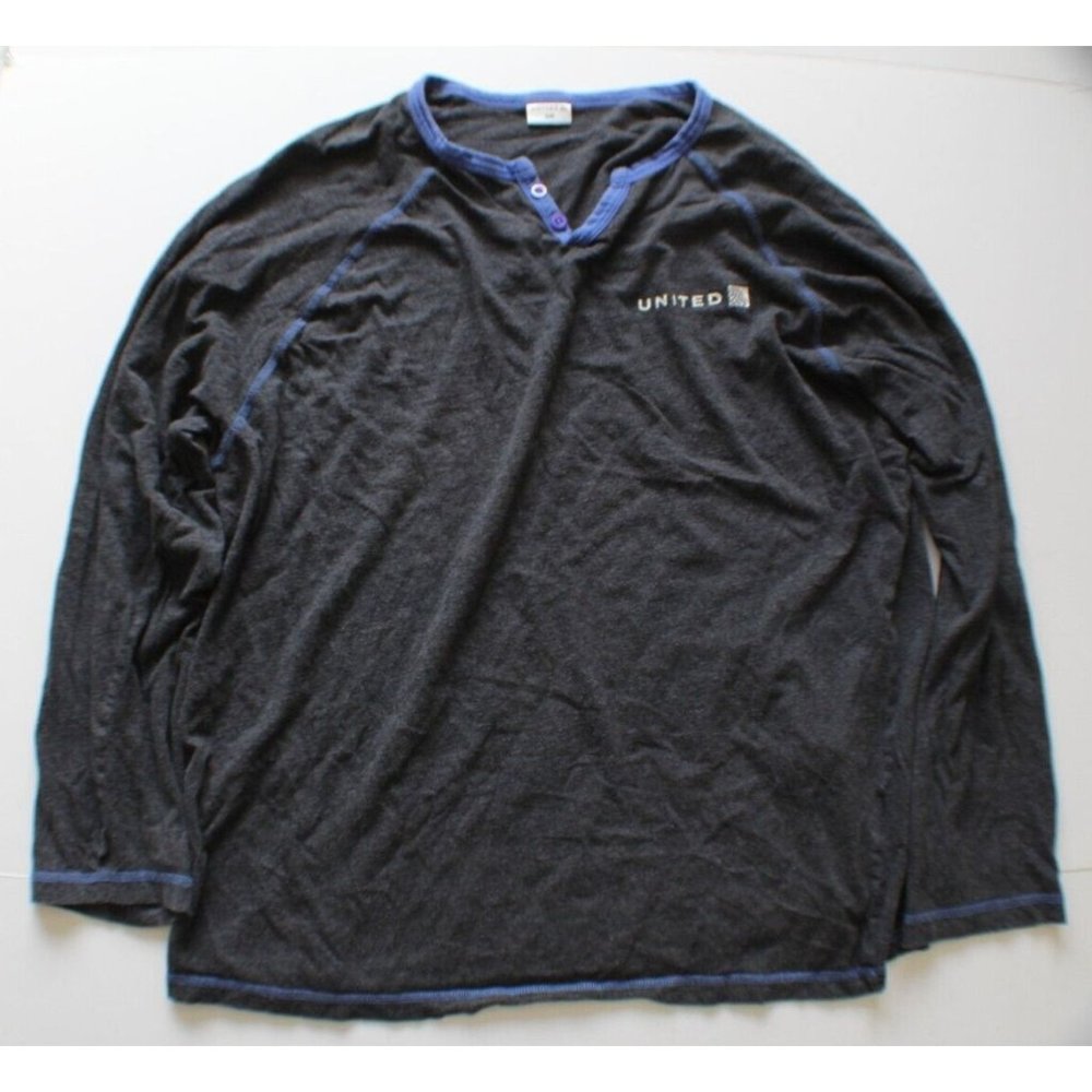 United Airlines Logo Shirt Long Sleeve - Size Small Medium S/M